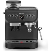 Resim Karaca Coffee Art 2 L Barista Öğütücü + Süt Köpürtücü+ 15 Bar Basınçlı Espresso Kahve Makinesi 