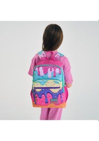 Resim Coral High Kids Pembe Rengarenk Dondurma Desenli Okul Sırt Çantası 23731 