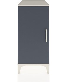 Resim Kronos Komodin 2 Raflı Tek Kapaklı 44x59x96 Aytaşı-antrasit Aytası 