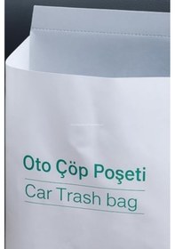 Resim Su Geçirmez Araba Çöp Poşeti Yapışkanlı Pratik Kullan At Oto Çöp Torbası Seyahat İçin Taşınabilir 20 Adet Tek Kullanımlık Hijyenik Çöp Torbası Araç İçi Düzenleyici 