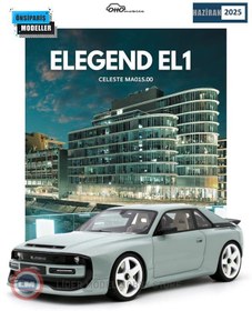 Resim 1:18 2021 Audi Quattro Sport Elegend EL1 Celeste 