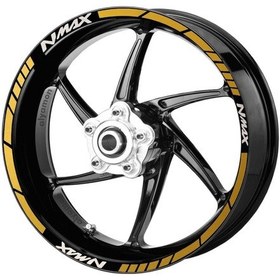 Resim Deeb Yamaha Nmax Jant Şeridi Sarı Beyaz Model X 