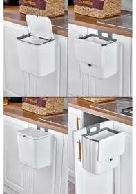 Resim Tfx Çift Yön Kapak Tezgaha Asılabilir Çöp Kovası Siyah Siyah 