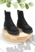Resim Bambi Siyah Süet Kadin Bot & Bootie K02534500102 Bambi