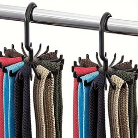 Resim 1 adet 20 Pençeli Yerden Tasarruflu Dönebilen Askı - Eşarplar, Kemerler ve Çantalar için Çok Amaçlı Düzenleyici - Dayanıklı Plastik, Cilalı Yüzey 