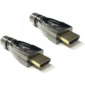 Resim Electroon Hdmi Metal Erkekek Fiş Lehimli Kapaklı 2Adet 