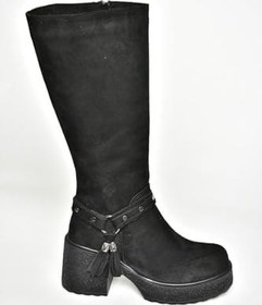 Resim fox SHOES T996224009 Kalın Topuklu Kadın Çizme 