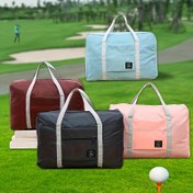Resim Dayanıklı Yapı - Ekstra Büyük Kırmızı Seyahat Organizatör Çantası - Kolay Paketleme ve Yolda Kolaylık için Geniş Tasarımlı Dayanıklı Oxford Kumaş Katlanabilir Duffle, Golf Aksesuar Çantası | Şık Katlanabilir Duffle | Oxford Kumaş Çanta, Seyahat için Duffle Çanta 