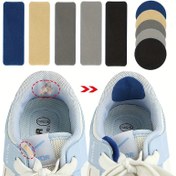 Resim Kazuali Sneakerler için 6-Pack Suede Ayakkabı Onarım Yama, Non-Braided Non-Köpük Malzeme, Yan Çizgi, Delik Onarımı ve Topuk Aşınma için Yama Seti - Manyetik Olmayan 