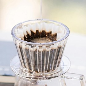 Resim Timemore Crystal Eye B75 Düz Tabanlı Demleyici Dripper, 1-2 Fincan 