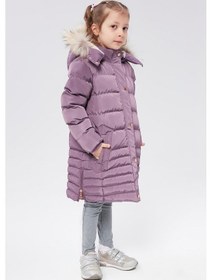 Resim Benitto Kids Benittokids Kız Çocuk Natürel Kürklü Kaban 51301-Mor 