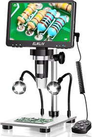 Resim Elikliv EDM9 7" LCD Dijital Mikroskop 1200X 1080P - 12MP 