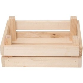 Resim İahşap Meyve Kasası Dekoratif Meyve Sandığı 15X20 Cm-Kaverengi 