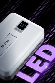 Resim Yesido Yp45 Magsafe 15w Wireless-20w Apple Pd Hızlı Şarj Destekli 10.000 Mah Kablosuz Standlı Powerbank 