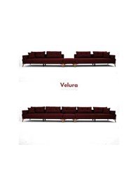 Resim Zeri Lobi Koltuğu & Şark Köşesi - Kırmızı 172 Koyu Kahve 