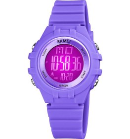 Resim Tenfowee Skmeı 1716 Mor Çocuk Spor Saati: 7 Renkli Led Işıklı, Saat/hafta/tarih/alarm, 5atm Su Geçirmez, Silikon Kordon Mor 