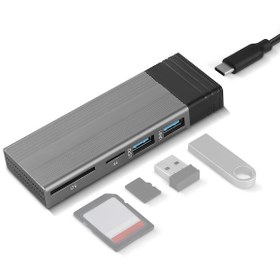 Resim Cbtx USB Hub M.2 Disk Sürücü Koruyucu Harici Laptop Sabit Disk Gri 