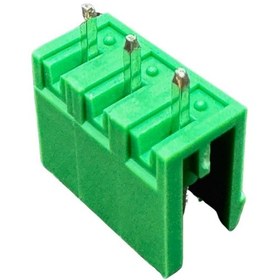 Resim 3 Pin 5.08mm 180 Erkek Yeşil Klemens 10 Adet 