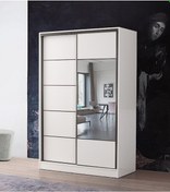 Resim Beenal Venüs Sürgülü Gardırop 135 Cm - Parlak Beyaz 