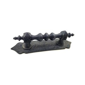 Resim Marsilyan Antika Tarz Dekoratif Pirinç Ağır Kapı Çekme Kolu - 280X65 Mm, Oksit 