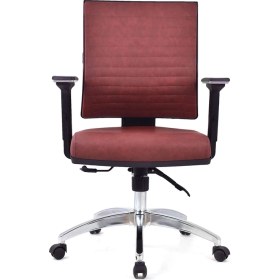 Resim Herkese Mobilya Riva Bordo Krom Çalışma Koltuğu Ofis Koltuğu 