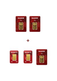 Resim Nadir Gold 24 Ayar 17 Gram Külçe Altın 3 Adet 5 Gram Külçe Altın + 2 Adet 1 Gram Külçe Altın 