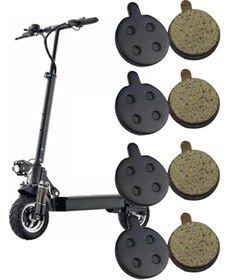 Resim bisiklet dünyam Onvo Elektrikli Scooter 012 X PLUS Uyumlu Scooter Fren Balatası (4 Çift) M16 