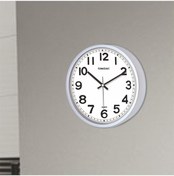 Resim 22Cm Okunaklı Ofis Ev Işyeri Okul Dershane Otel Odası Duvar Saati Beyaz 