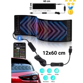 Resim Techadres Büyük Boy Esnek LED Panel Uzaktan Kumandalı Tır Kamyon Minibüs Araç Göz Animasyonlu 