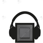 Resim Kulaklık Figürlü Priz Çerçevesi Dekorasyon 