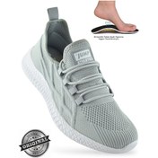 Resim 29752 Eva Hafif Taban Ortopedik Taban Erkek Spor Ayakkabı Tekstil Malzeme Jump Gri 