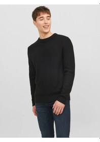 Resim Jack & Jones Erkek Bisiklet Yaka Örme Kazak - 12243116 001 
