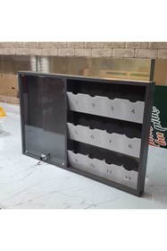 Resim Reklamwar Posta Kutusu 12li Ve Magnetli Ilan Panosu (BEYAZ VE ANTRASİTGİRİ) 