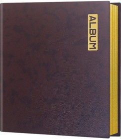 Resim A4 Kendinden Yapışkanlı Albüm Hatıra Pu Deri Fotoğraf Albümü 20 İç Sayfa 