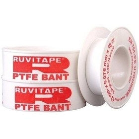 Resim Ruvıtape Teflon Bant 12Mm X 0,076Mm X 10Mt 10'Lu Paket 
