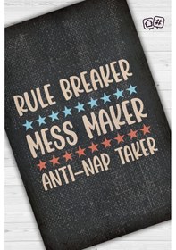 Resim Homshtag Kuralsız Ve Uykusuz Siyah Çocuk Odası Halısı Minimal Çocuk Halısı Çok Renkli 