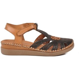 Resim Pierre Cardin Siyah Hakiki Deri Cırtlı Kadın Günlük Sandalet Pc-54517 Z Siyah 