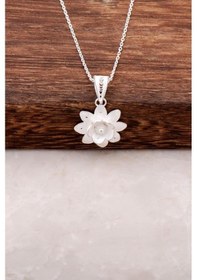 Resim Telkari Elişi Nilüfer Çiçeği Gümüş Kolye 1431 120662840 