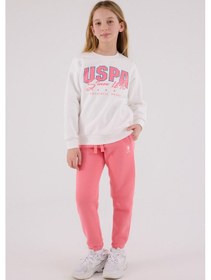 Resim U.S. Polo Assn. U.s. Polo Assn Kız Çocuk Beyaz Eşofman Takımı Us2315-c-v1 Beyaz 