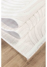 Resim Vola 2906 Yumuşak Dokulu Modern Salon Mutfak Koridor Halısı Krem Tozumaz Makine Halısı Krem 