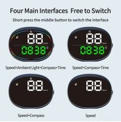 Resim Pazly Arac İçi Gps Göstergesi: Hız, Yön, Mesafe Ve Yorgunluk Uyarısı 