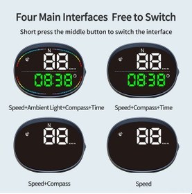 Resim Pazly Arac İçi Gps Göstergesi: Hız, Yön, Mesafe Ve Yorgunluk Uyarısı 