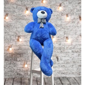 Resim Sole 140 cm Papyonlu Sevimli Peluş Ayı - Sevgiliye Özel Hediye, % 100 Yerli 
