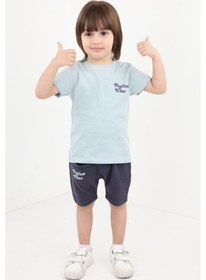 Resim Toontoy Erkek Bebek Baskılı Şortlu Takım Yeşil 