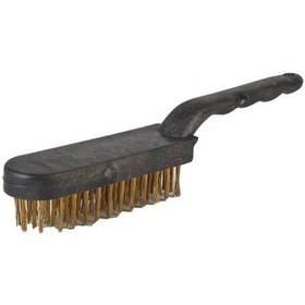 Resim Plastik Saplı Çelik Tel Fırça 6 Numara 