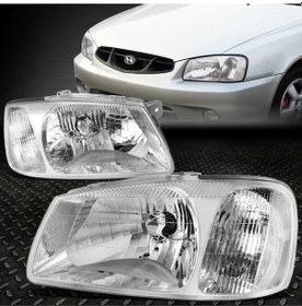 Resim Hyundai Accent Milenyum Kasa Sağ + Sol Ön Far Takımı 2000--2002 