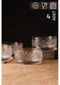 Resim Elusia 8'li Cam Kase Seti 220 Ml Beyaz 