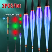 Resim 2 adet Elektronik LED Yüzer, Yüksek Görünürlüklü Gece Balıkçılığı Yüzeri, Balıkçılık Aksesuarları 