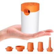 Resim WEST TUNE 2'si-1 Mini Hava Pompası, Kamp ve Açık Hava için Kablosuz Manuel Kompresör, Nozul Adaptörlü Taşınabilir Pil Gücünde Şişirme/Sıvama Cihazı, AA Pil ile Çalışır (36V, Piller Dahil Değildir), Şarj Edilebilir Hava Pompası, Outdoor Ekipmanları, Silindirik Tasarım, Çok Yönlü Bağlantılar, Kompakt Boyut 