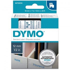 Resim Dymo S0720510 D1 Yedek Şerit, 12 Mm X 7 Metre Şeffaf-mavi (45011) 